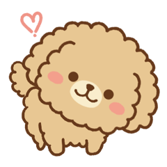 Small Toy Poodle sticker04