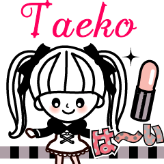 The lovely girl stickers Taeko