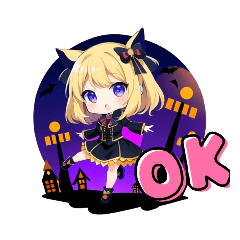 金髪ハロウィンむすめ