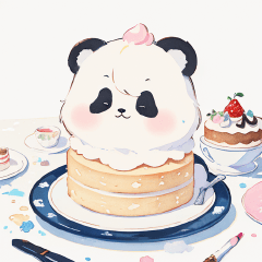 panda cake