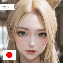 JP blonde horse girl TZKO