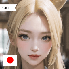 JP blonde horse girl HQLT