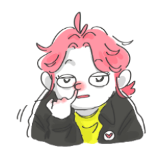 The pink hair's daily life