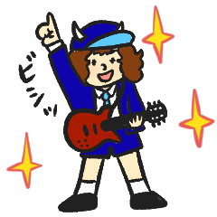 Guitar Boy stickers for everyday use