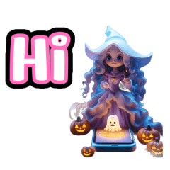 Ghost witch princess beauty Halloween