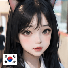 KR school uniform cat girl
