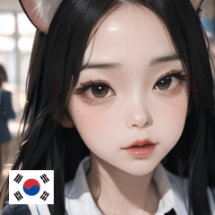 KR cat ears school uniform girl