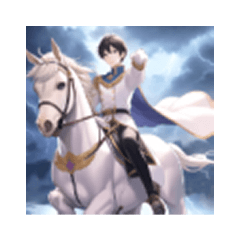 prince riding on a white horse_rev2