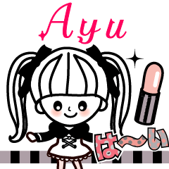 The lovely girl stickers Ayu