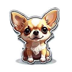 Chihuahua Sticker 0001