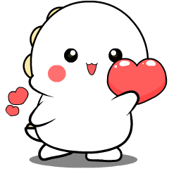 White Dino 4 : Animated Stickers