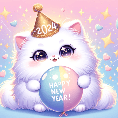 Cute Cats Club New Year 2024