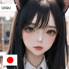 JP cat-eared female student UOQU