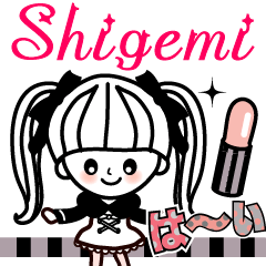 The lovely girl stickers Shigemi