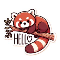 Vida Diária do Panda Vermelho Fofinho