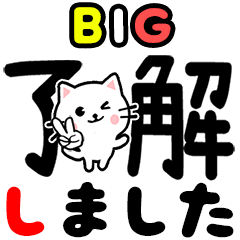 Big Stickers-Big letter black 2023-cat