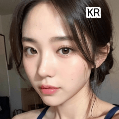 KR cute korean girlfriend  A