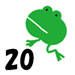 Green little frog 20