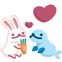 Rabbit and Seal of LonelyPlanet