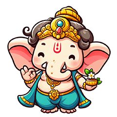 Cute Ganesha Hello!!