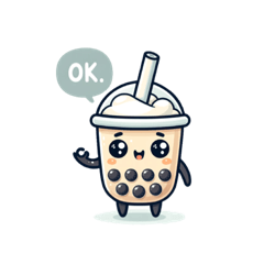 Tapioka milk tea -chan (bubble tea)