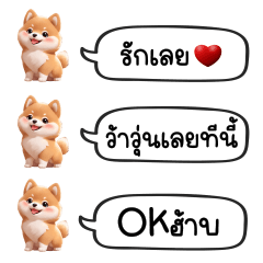 Shiba Dog Cute Chat : Cute Word