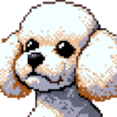 Toy poodle [pixel art]