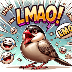 Java Sparrow Stamps: 40 Fluffy Moments