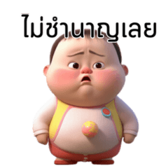 ちびぽちゃ妹 - 通常を超えた表情-Thai