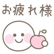 Pastel color simple face sticker