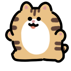 stiker anime kucing bergaris