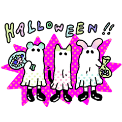 The Halloween Ghost Doodle 2 by Red Cyan
