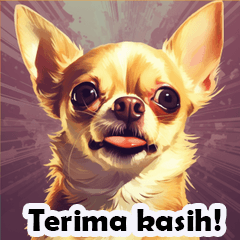 Charming Chihuahua Greetings (Indonesian