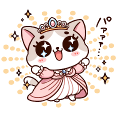 Adorable Princess Cat Stickers Vol. 1