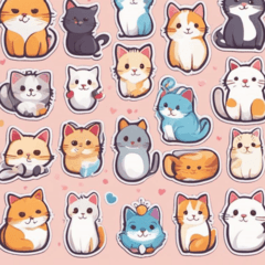 Purrfect Emotion Stickers