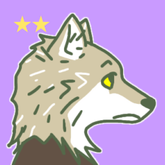 a wolf sticker 2