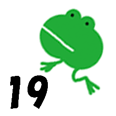 Green little frog 19