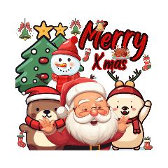 Merry X'mas and Happy New Year & Santa