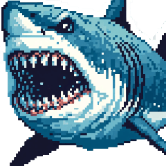 The Shark Strikes Back[Pixel Art]