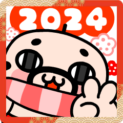 Mr. Pops New Year Sticker 2024