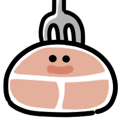 meat anime Sticker