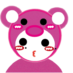 Emotional pink bear