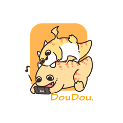 Happy yellow fat dragon-DouDou