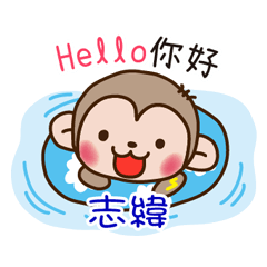 thunder monkey practical sticker 444