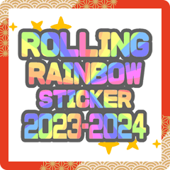 ROLLING RAINBOW STICKER 2023-2024
