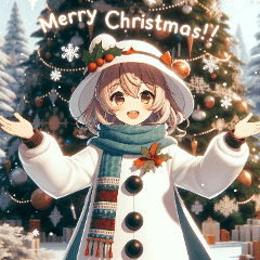 "Snowy Delight: Christmas Cheer"