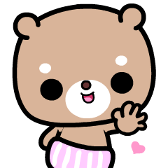 Happy bear in love 1