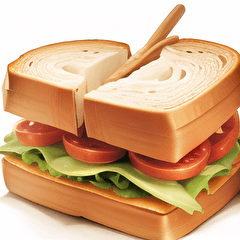 realistic sandwich