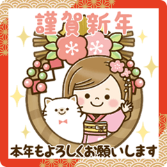 New Year & Xmas* Cute mother's stickers2
