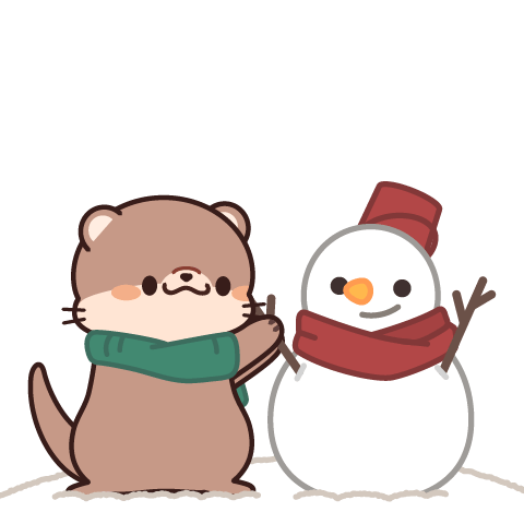 Pop-up! Cute otter's daily life (winter)